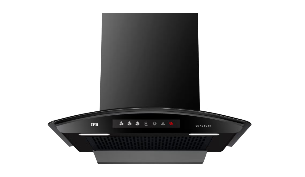 IFB 60 cm Wall Mounted Kitchen Chimney (CS AC FL 60, Black)