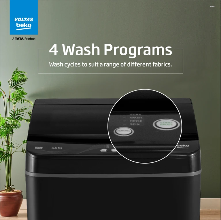 Voltas Beko 6.5 kg Fully Automatic Top Load Washing Machine Voltas Beko 6.5 kg Fully Automatic Top Load Washing Machine (WTL6504UEA)