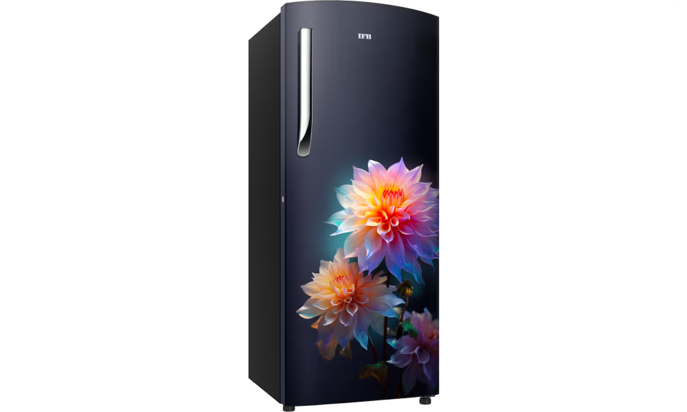 IFB 206 L 3 Star Direct Cool Refrigerator, Flower Pattern, DIVINE BLISS BLUE, Inverter Compressor 2026