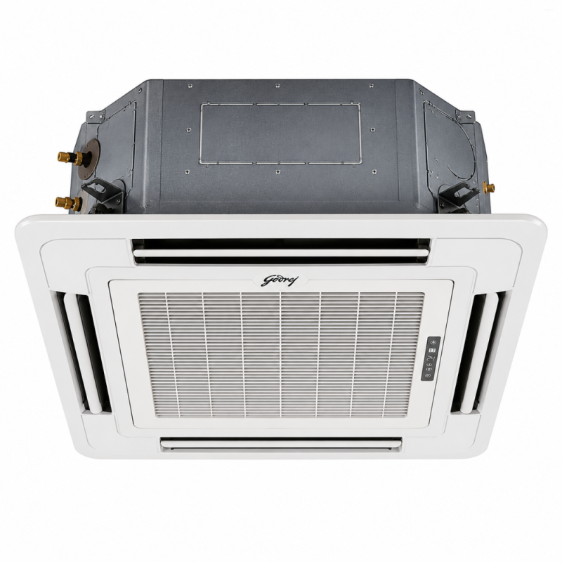 Godrej 4.0 Ton Four Way Cassette Inverter Air Conditioner (4T CIC 48FTC3 4ZA, White)