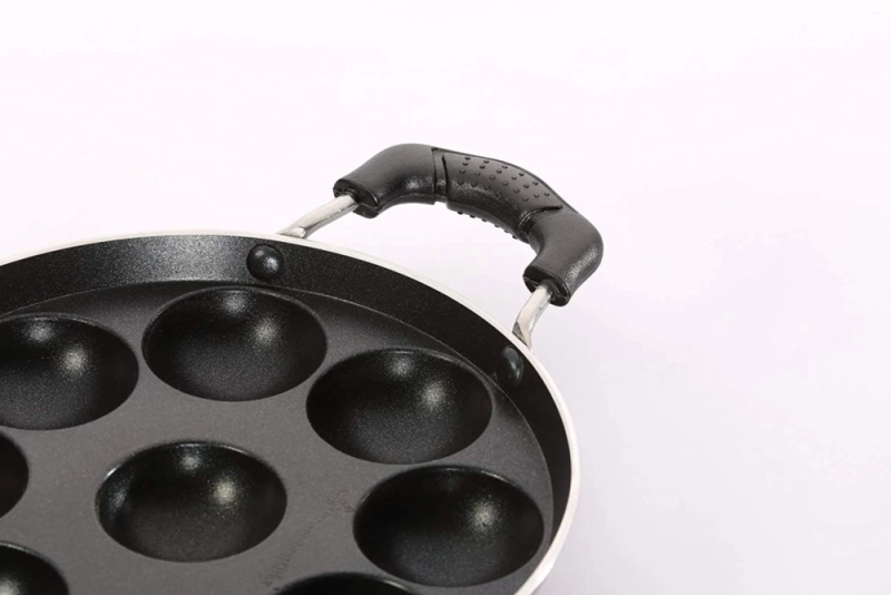 Butterfly Raga 250 mm 11-Cavity Aluminium Non-Stick Paniyarakkal with Even Heat Distribution & Easy-Clean Coating
