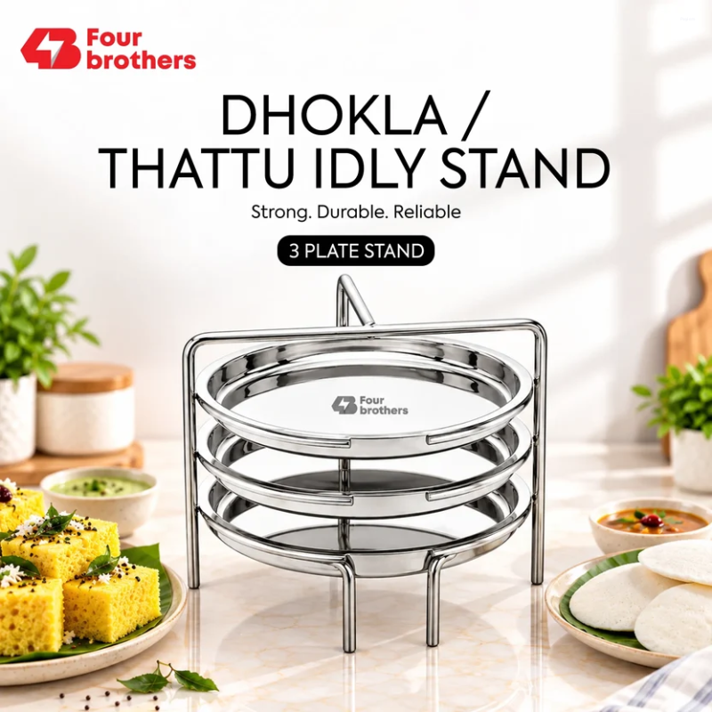 Four Brothers Dhokla Stand 3 Plates 4BDS-3
