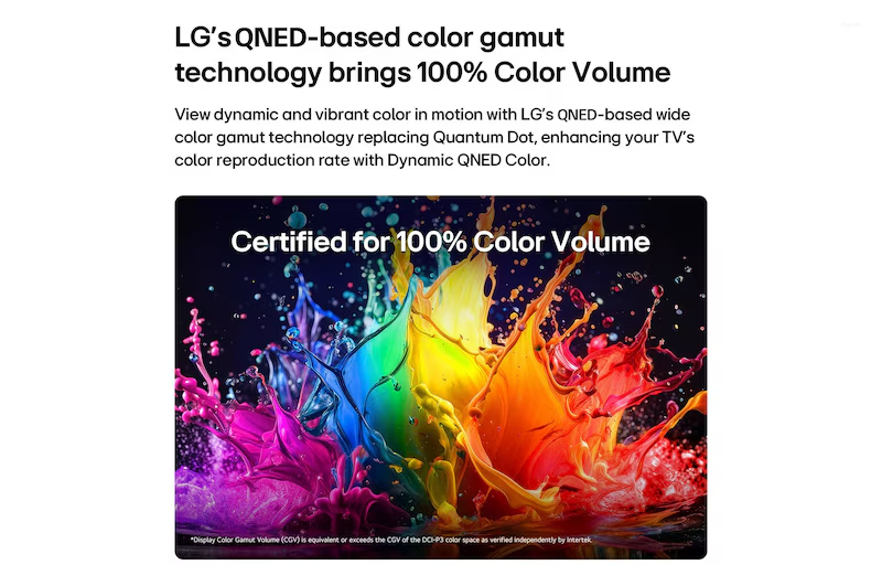 LG 55 Inches QNED AI 4K Ultra HD Mini LED Smart TV with Dynamic QNED Color, α7 AI Processor 4K Gen9 & 4K Super Upscaling 55QNED65BLA
