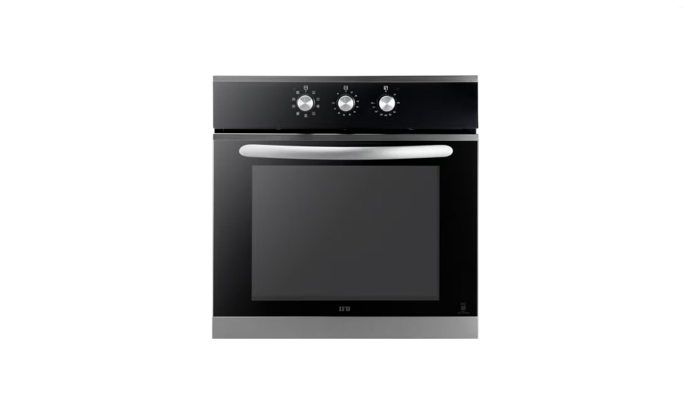 IFB 69 Litres Built-In Electric Oven with Top and Bottom Heaters (656 MTC1/E-RCT, Black Glass Finish with Chrome Trim)