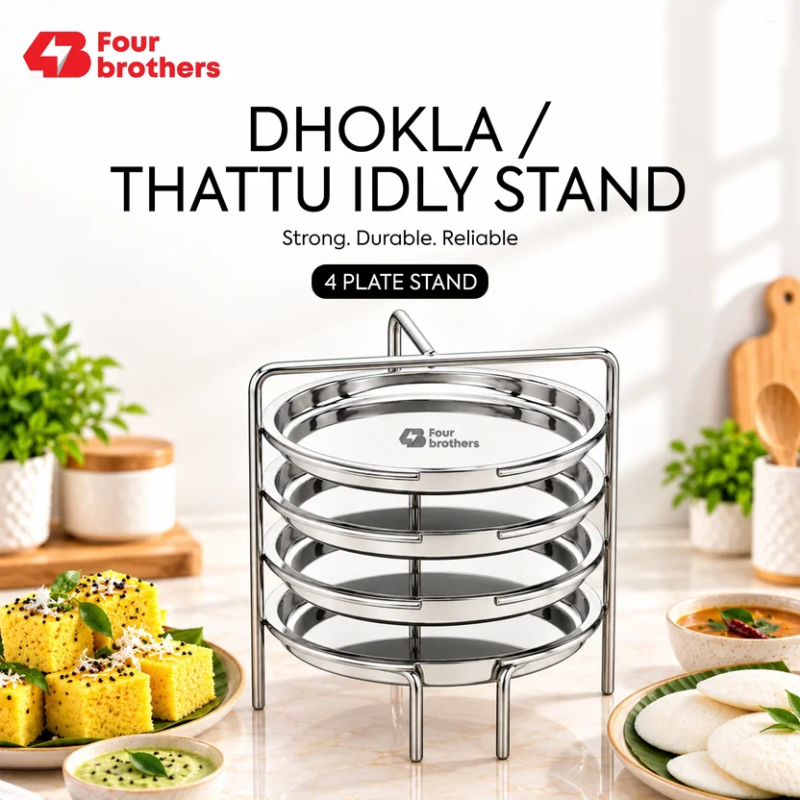 Four Brothers Dhokla Stand 4 Plates 4BDS-4