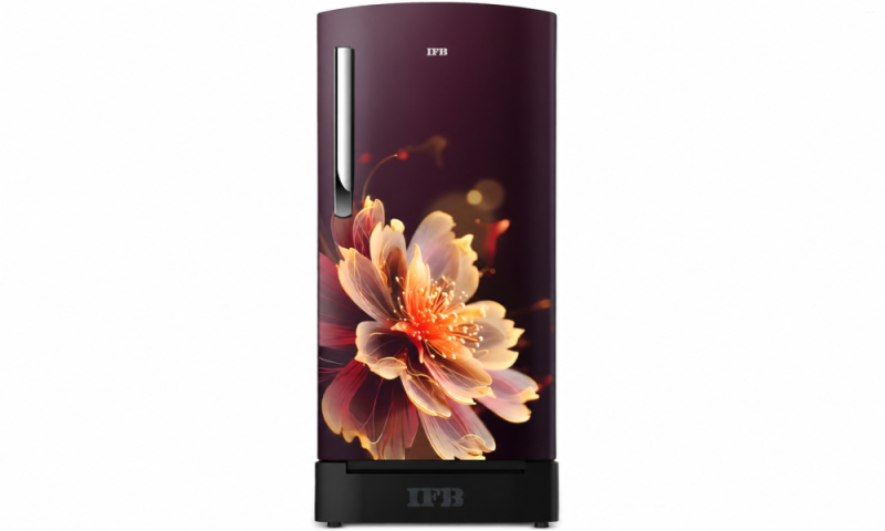 IFB Advance-Cool 187 L 5 Star Direct Cool Refrigerator, Flower Pattern, MYSTIC BLOSSOM RED + BLACK PED, Inverter Compressor 2026