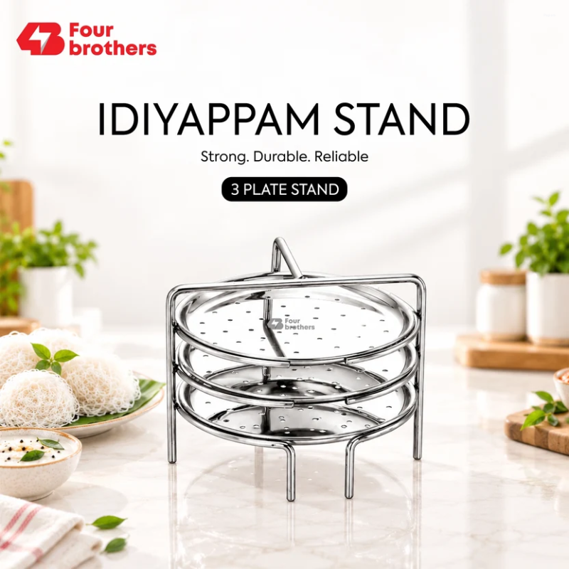 Four Brothers Idiyappam Stand 3 Plates 4BIS-3