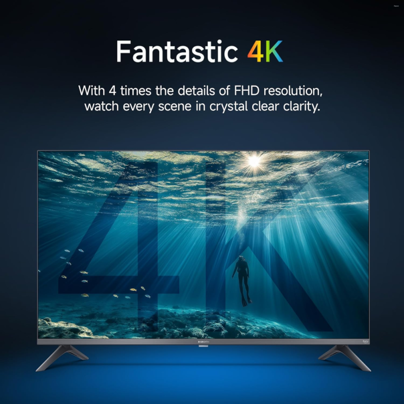 Xiaomi 55 Inch 4K Ultra HD Smart LED Fire TV FX Series with DLG 120Hz Game Booster, MEMC, Dolby Audio, DTS Virtual:X & Alexa Voice Assistant (L55MB-FIN)