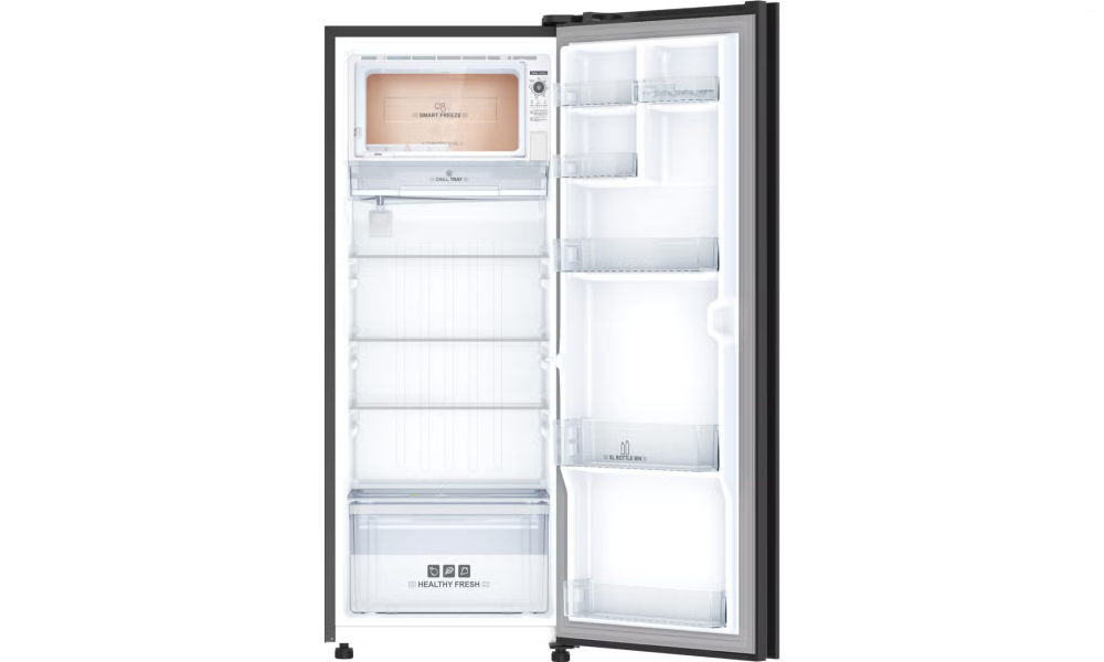 IFB 206 Litres 4 Star Direct Cool Refrigerator with Glass Finish and Inverter Compressor (IFBDC-2324IRG, Ripple Gold Glass Finish)