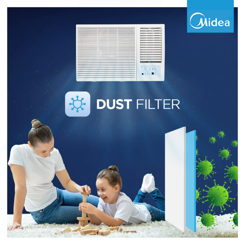 Midea 1.5 Ton 3 Star Fixed Speed Window AC – MARVEL CLS (MAW18MR3R36F0)