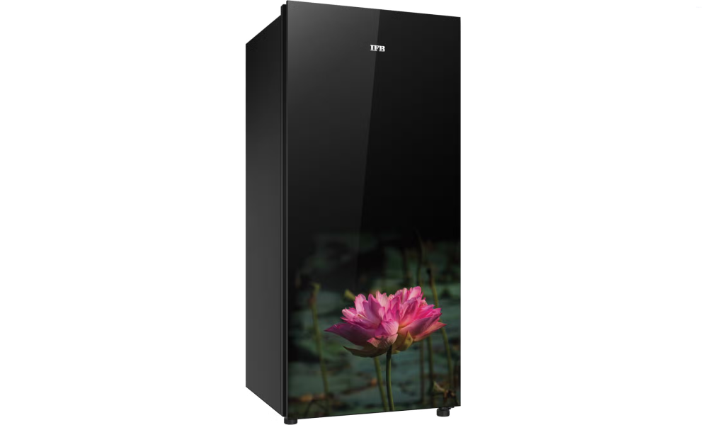 IFB 206 Litres 5 Star Direct Cool Refrigerator with Glass Finish and Inverter Compressor (IFBDC-2325ILG, Lotus Charm Glass Finish)