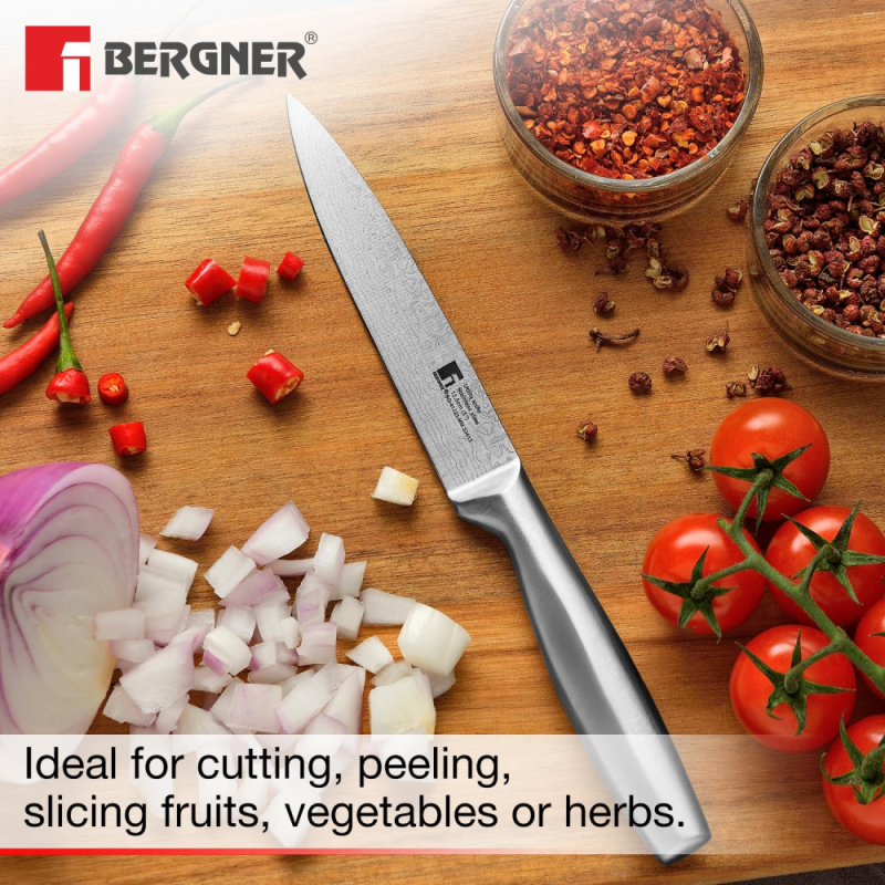 Bergner Argent Knife Utility Knife 12.5cm (5") Stainless Steel BG-41223-MM
