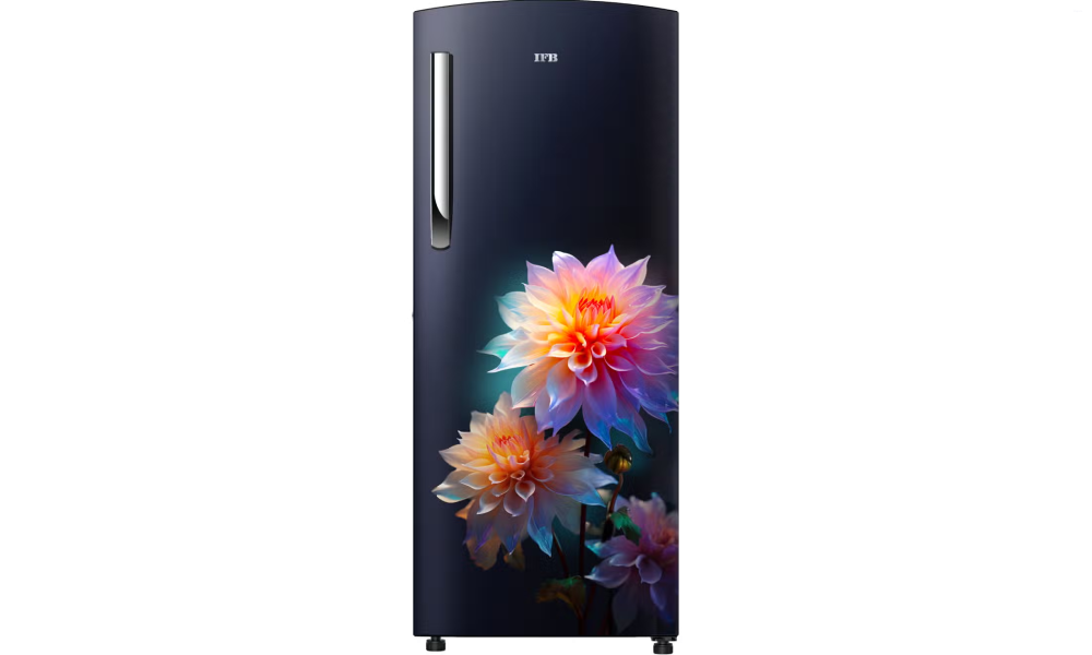 IFB 206 L 3 Star Direct Cool Refrigerator, Flower Pattern, DIVINE BLISS BLUE, Inverter Compressor 2026
