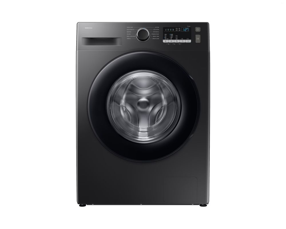 Samsung 9.0 kg Front Load Washing Machine with Hygiene Steam, Black (WW90FG4U04AB)