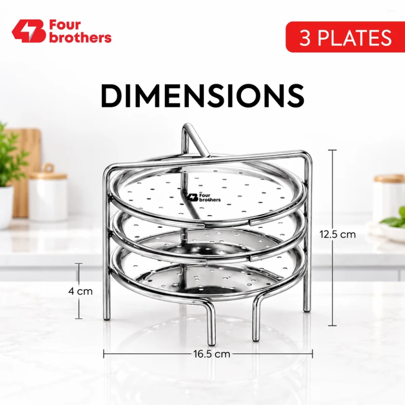 Four Brothers Idiyappam Stand 3 Plates 4BIS-3