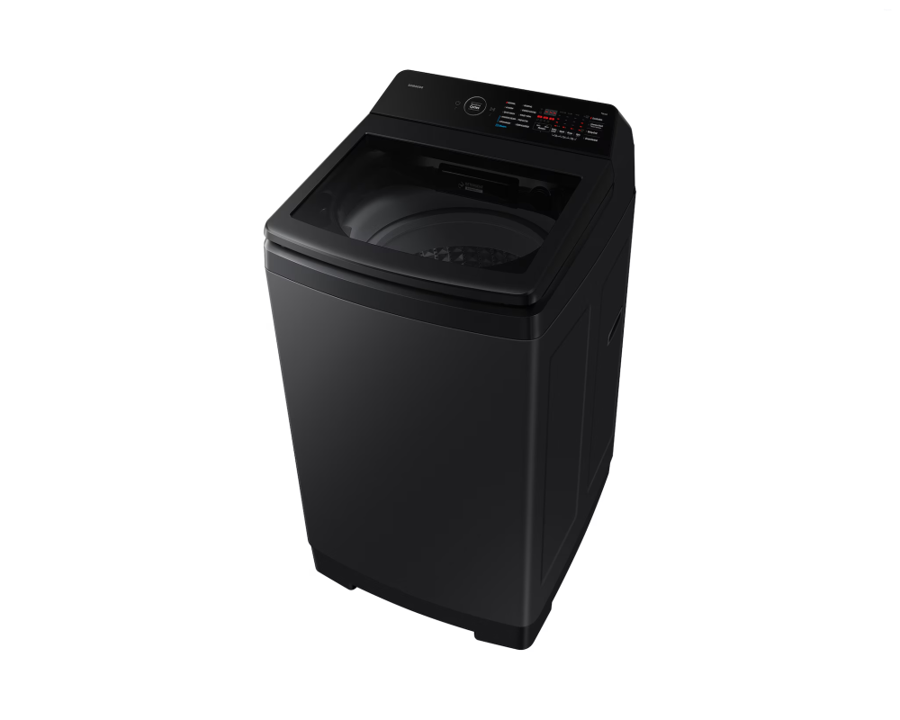 Samsung 8.0 kg Top Load Washing Machine with EcoBubble & Heater, Black Caviar (WA40F08H2B)