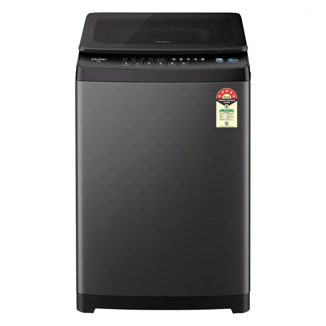 Haier 8.5 Kg 5 Star Fully Automatic Top Load Washing Machine with In-Built Heater, Oceanus Wave Drum & Ultra Fresh Air HWM85-326BK