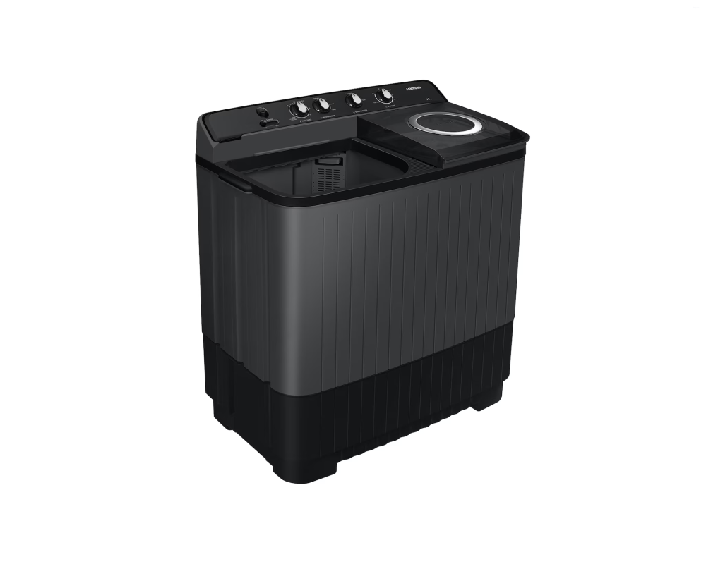 Samsung 9.5 kg Semi Automatic Washing Machine with Hexa Storm Pulsator, Dark Gray with Ebony Black Base (WT95A4260GD)