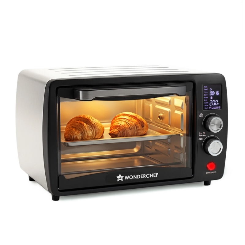 Wonderchef Digital OTG 23L Oven Toaster Griller, 9 Preset Functions, Rotisserie, Digital Display & 230°C