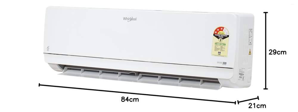 Whirlpool 1.5 Ton 3 Star Inverter Split Air Conditioner (3DCOOL 15T 3S INV EXP S5M2PB0-I, 4800W Cooling Capacity, White)