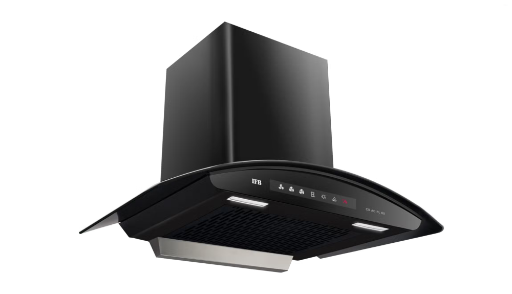 IFB 60 cm Wall Mounted Kitchen Chimney (CS AC FL 60, Black)
