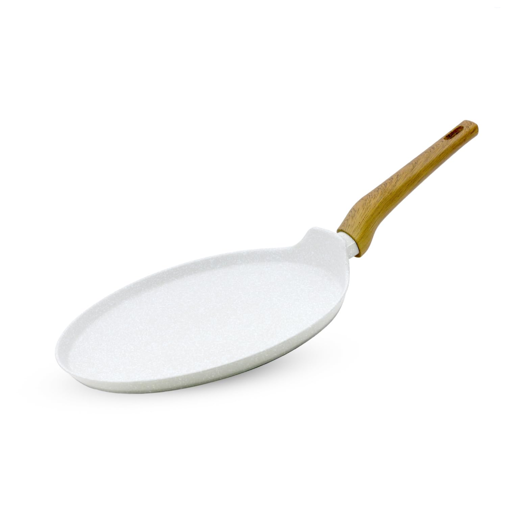 Bergner Naturally Pancake Pan Ø28cm Forged Aluminium, Marble Non-Stick, Induction Ready BGD-30493-CR