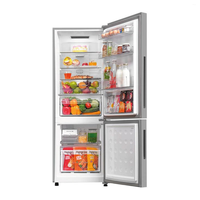 Haier 265 L 2 Star Frost Free Bottom Mount Convertible Refrigerator with 8-in-1 Convertible, Inverter Compressor & Turbo Icing HRB-3152IBNSA-P