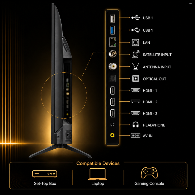 Vu Glo-DV Premium QLED TV 55-inch