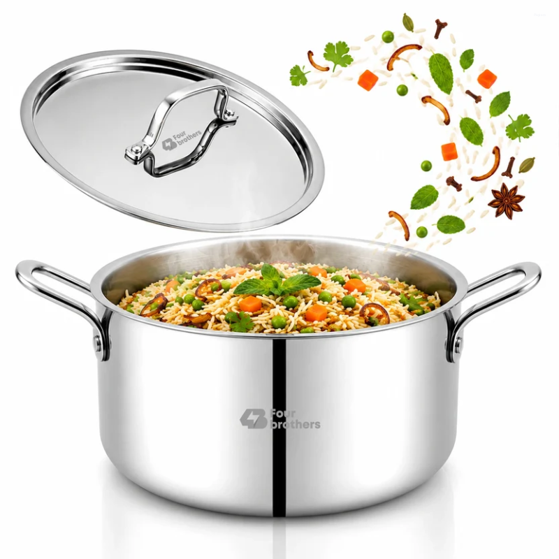 Four Brothers Triply Stew Pot 22 cm / 4.0 L 4BTSP