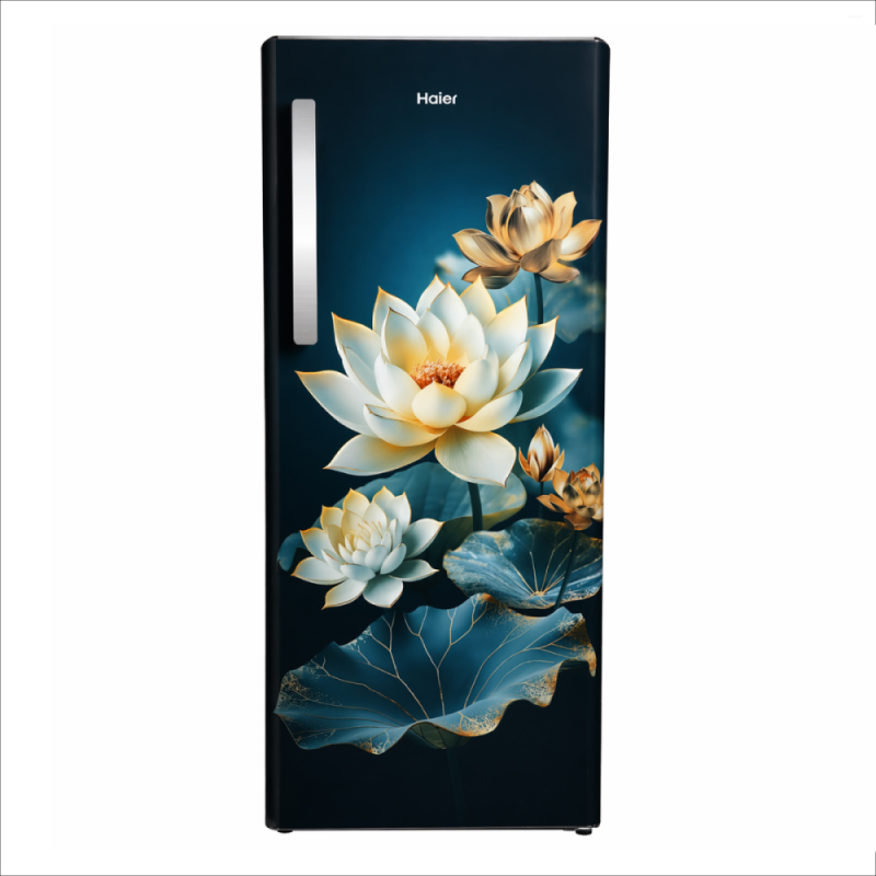 Haier 190 L 3 Star Single Door Direct Cool Refrigerator with 1 Hour Icing, Stabilizer Free Operation, Home Inverter & Base Drawer HRD-2113PGCA-N