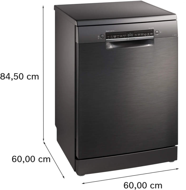 Bosch 15 Place Settings Freestanding Dishwasher Black Inox SMS6HMC00I
