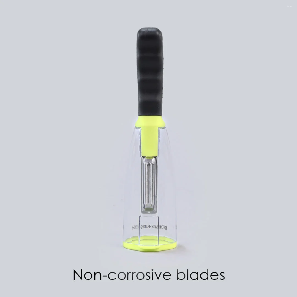 Wonderchef Smart Vegetable & Fruit Peeler with Container, Stainless Steel Blade, Ergonomic Grip & Peel Collector