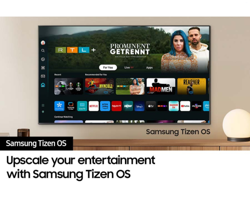 Samsung 65 Inches Crystal UHD DUE77 4K Smart TV with PurColor, 4K Upscaling & Motion Xcelerator UA65DUE77AKLXL
