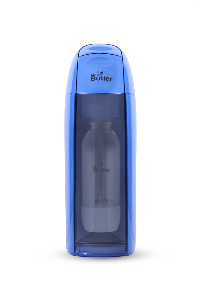 Mr. Butler Italia LION BLUE Soda Maker with PET Bottle & 270g CO₂ Cylinder