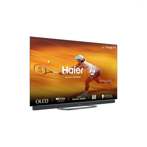 Haier 65 Inch 4K OLED Google TV with 120Hz Refresh Rate, Dolby Vision IQ, Dolby Atmos & 50W Harman Kardon Sound 65C11
