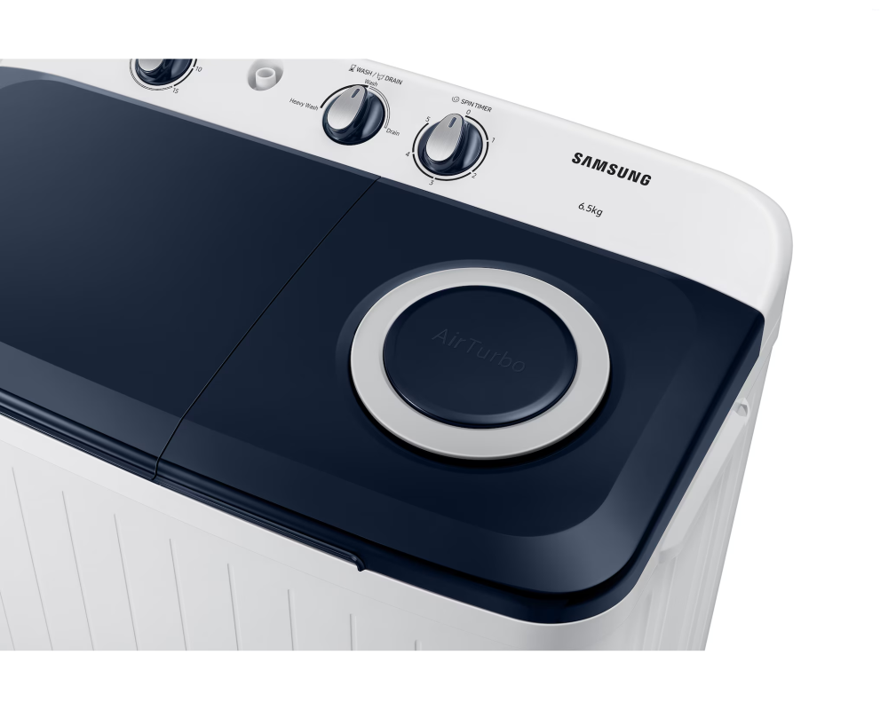 Samsung 6.5 kg Semi Automatic Washing Machine with 5 Star Energy Rating & Air Turbo Drying System (WT65R2200LL)
