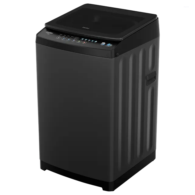 Haier 8.5 Kg 5 Star Fully Automatic Top Load Washing Machine with In-Built Heater, Oceanus Wave Drum & Ultra Fresh Air HWM85-326BK