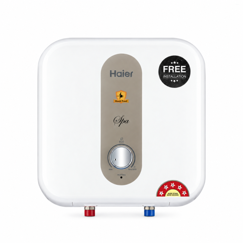 Haier 25 L 5 Star Storage Water Heater with Incoloy 800SS Heating Element, 8 Bar Pressure, Shock Proof & Dual Thermal Protection ES25V-S1W