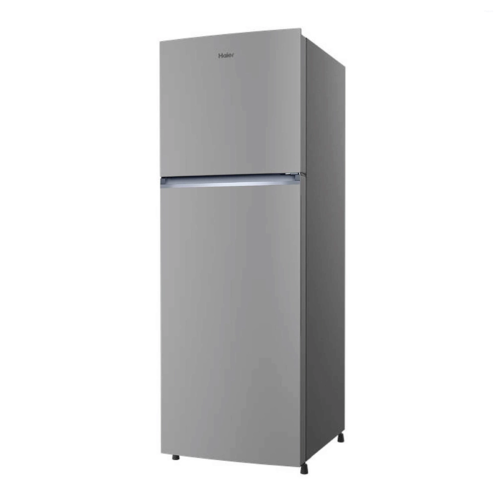 Haier 240 L 2 Star Frost Free Double Door Refrigerator with Turbo Icing, Stabilizer Free Operation, Home Inverter & Toughened Glass Shelves HRF-2902IEMSA-P