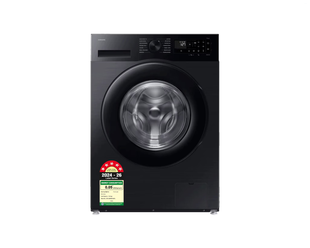 Samsung 12.0 kg Front Load Washing Machine with SmartThings AI & Energy Mode, Black (WW12DG5B24AB)