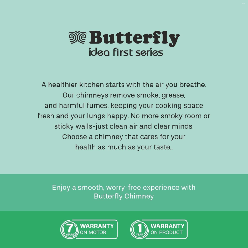 Butterfly CH 601 60 cm Conical Kitchen Chimney with 1000 m³/hr Suction, Dual Baffle Filter & 3-Speed Control