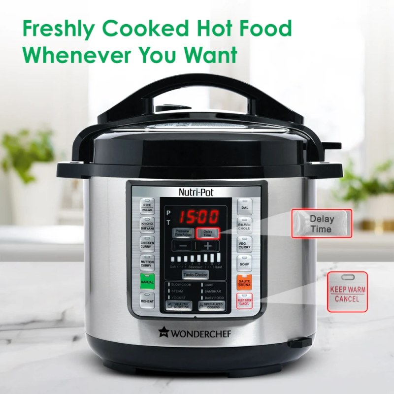 Wonderchef Nutri Pot 6L Electric Pressure Cooker