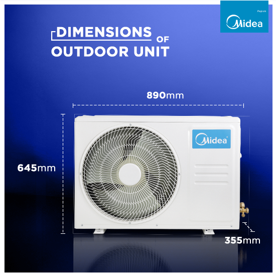 Midea 1.5 Ton 5 Star Inverter Split AC with Wi-Fi, AI EcoMaster, Smart Voice Control & 4-Way Swing MAI19SX5R36W0
