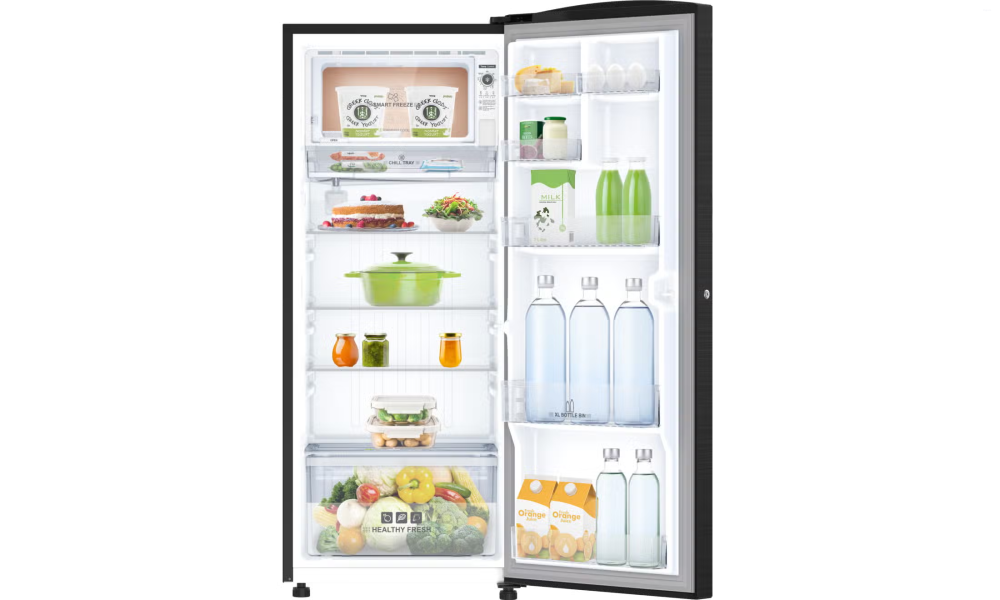 IFB 206 Litres 4 Star Direct Cool Refrigerator with Steel Finish and Inverter Compressor (IFBDC-2324IKS, Metal Black Steel Finish)