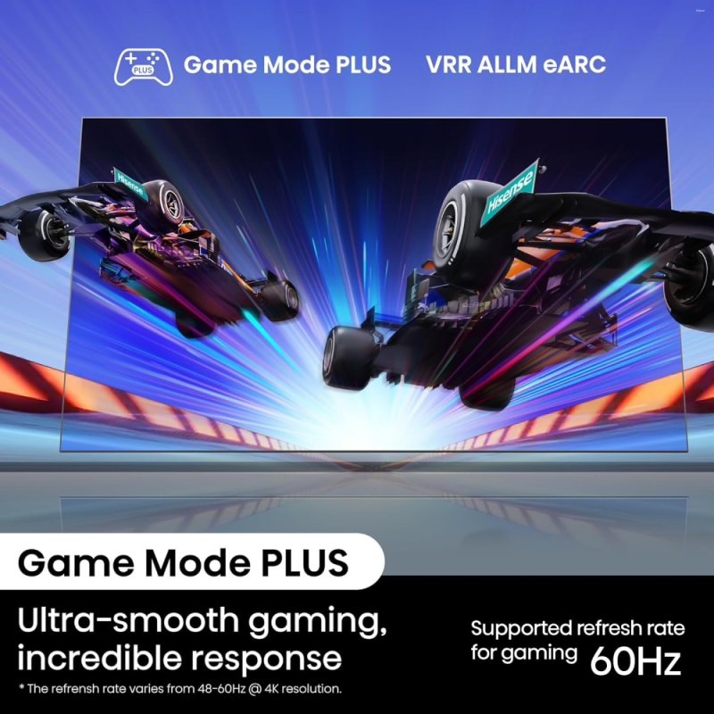 Hisense 55 Inch 4K Ultra HD Smart LED Google TV with Dolby Vision, MEMC, DTS Virtual:X & Bluetooth 5.3 (55E6N)
