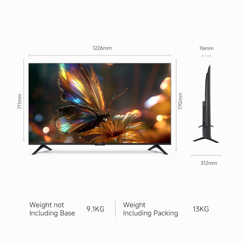 Xiaomi 55 Inch 4K Ultra HD Smart LED Fire TV FX Series with DLG 120Hz Game Booster, MEMC, Dolby Audio, DTS Virtual:X & Alexa Voice Assistant (L55MB-FIN)