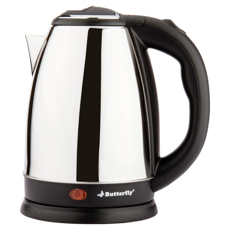 Butterfly EKN 1.8 Litre 1500W Stainless Steel Electric Kettle with Auto Cut-Off, Concealed Heating Element & Thermostat Control