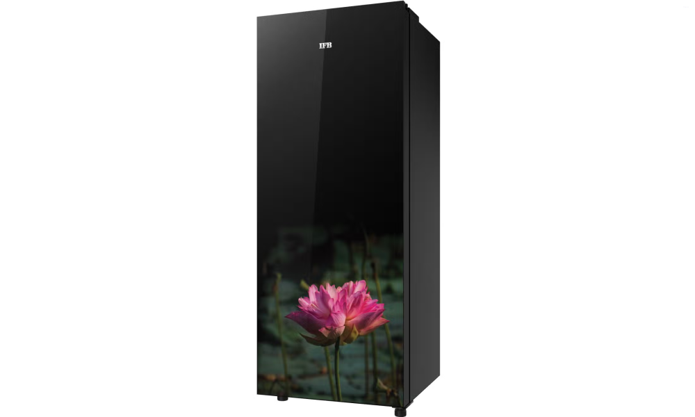 IFB 206 Litres 5 Star Direct Cool Refrigerator with Glass Finish and Inverter Compressor (IFBDC-2325ILG, Lotus Charm Glass Finish)