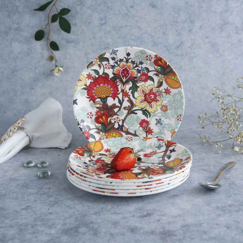 Wonderchef Venice 31-Piece Red Melamine Dinner Set with Dinner Plates, Bowls, Casseroles & Serving Platter