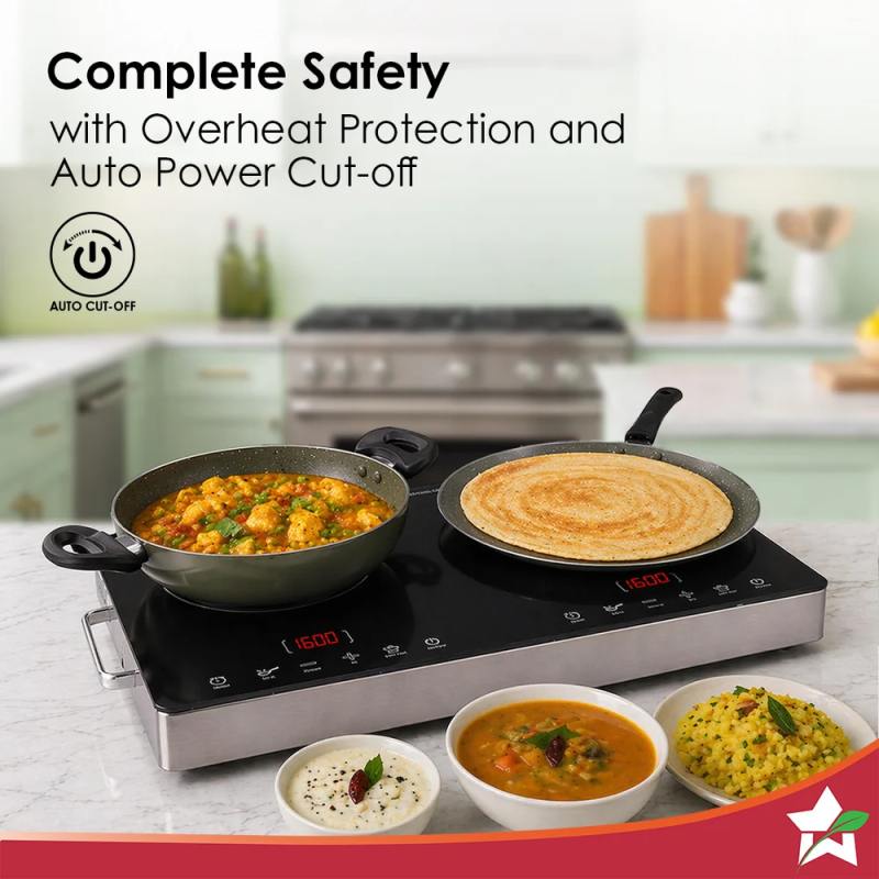 Wonderchef Evita Duo Infrared SS Frame Infrared Hot Plate